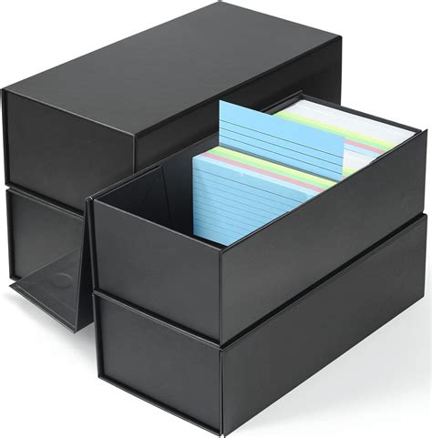 3x5 metal index card box|clear 3x5 index card holders.